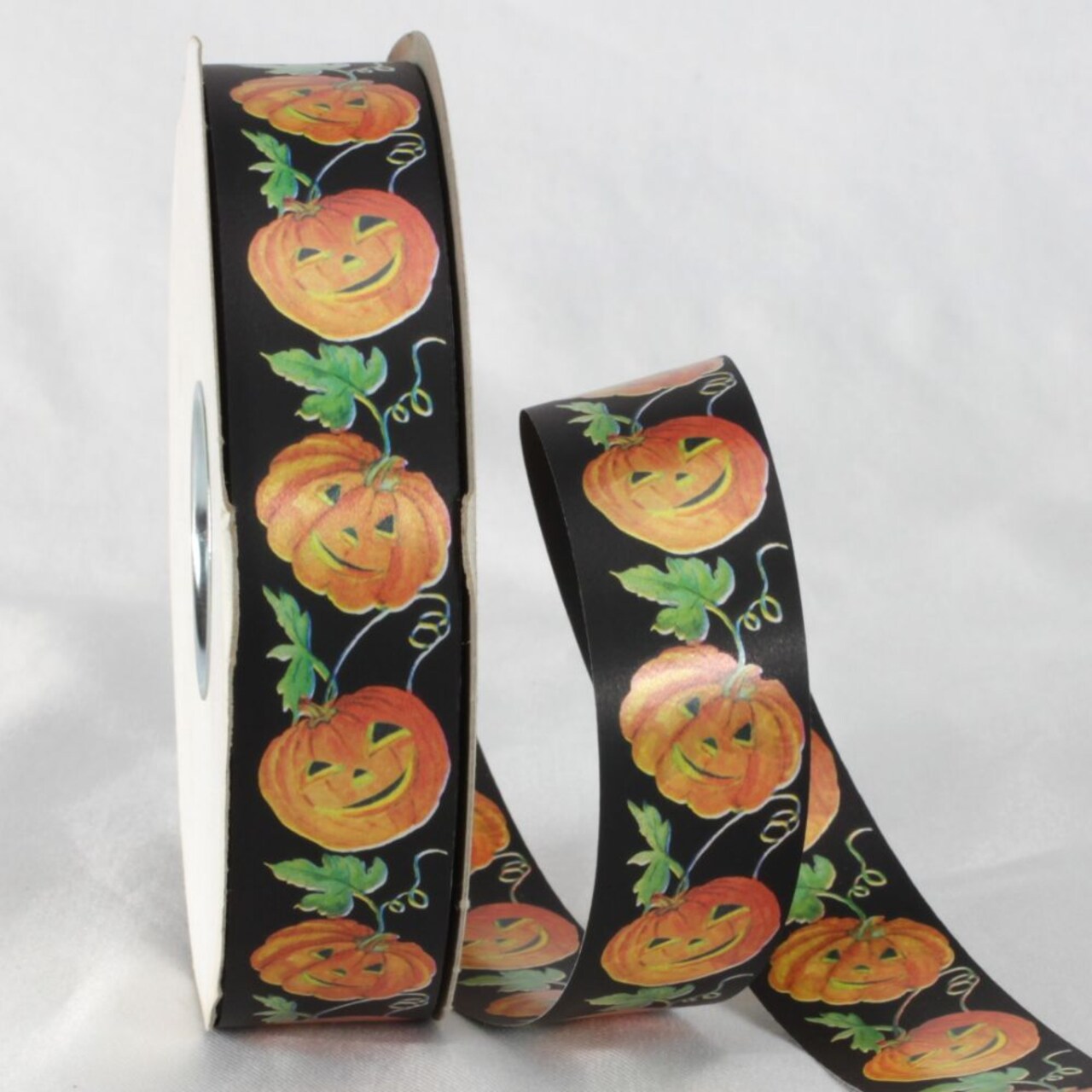The Ribbon People Black and Orange Halloween Themed Ribbon 1.2" x 110 Yards